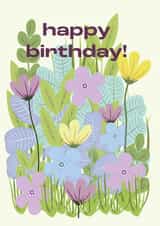 Wild Floral Birthday Card created by Sophie Jackson