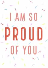 Proud of you congratulations card created by C+C Cards