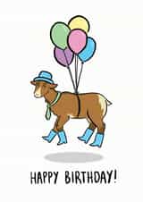 Birthday Goat created by Kate Wand
