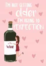 Ageing Wine Birthday Card created by Sophie Larsson