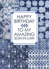 Happy Birthday Tie-Dye Son-In-Law card created by @squiggleinthecity