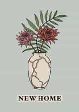 New Home Floral Vase Card created by Amy Rumble