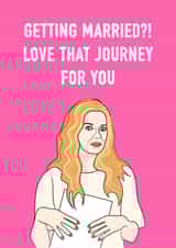 Getting married - Schitt's Creek Alexis engagement card created by Adam Regester