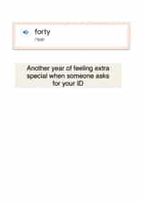 Forty Definition created by Creative Creator