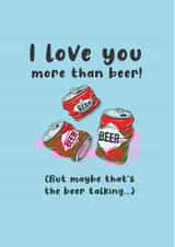 Funny Anniversary card from a beer lover! created by Kwirk Cards