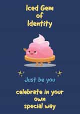 Cute Character birthday card 1001 created by Bakeeze