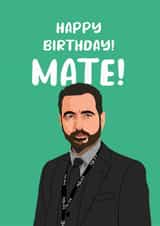 Funny Line of Duty Birthday card created by Kwirk Cards