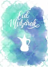 Eid Mubarak, Happy Eid card  1000 1000 created by ThriceAsNiceArt 