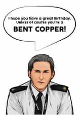 Line of Duty Ted Hastings Birthday Card created by Maya Rose Creations