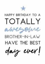 Brother-in-law Birthday card created by Word Up Creative