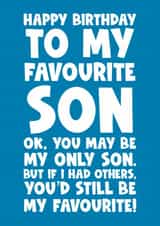 Happy birthday to my favourite son ok you may be my only son but if I had others created by Naomi Park