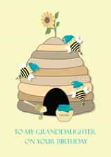 Granddaughter bee birthday card created by Tigerlily Makes