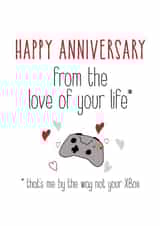 xbox love Anniversary card created by Silly Prints