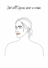 Queen Meghan Inspirational Card created by The Wanderlustrator