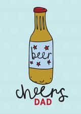 Cheers Dad Father's Day Card created by Dottypink Designs
