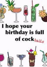 Dirty Cocktail Birthday Card created by Caitlins Creations