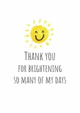 Cute sunshine thank you card created by thelittleone