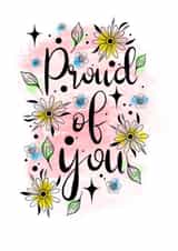 Floral proud of you card created by eamberart