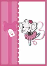 Elephant Ballerina Greeting cCard created by Sarah  O’Reilly
