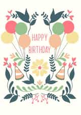 Floral Birthday Card created by Sarah  O’Reilly