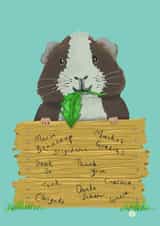Thank You Pop Up Guinea Pig created by The Good Guinea