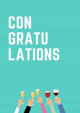 Raise a Glass Congratulations card created by Sketch-Fletch Designs