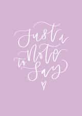 Just a Note to Say... created by _ellastrations