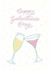 ‘Cheers’ Happy Galentine’s Day card created by Nicki O'Donoghue Studio