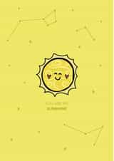 You are my sunshine card created by Holmes Design Co.