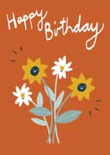 Happy Flowers Birthday Card created by Katie Bennett