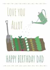 Allotment birthday card for Dad created by Missycards
