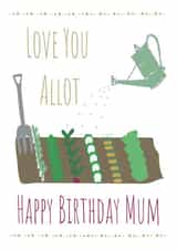 Allotment gardening card for Mum created by Missycards