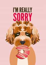 Sorry Card from the Cockapoo Dog created by Diva Doodle Designs
