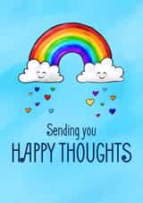 Happy Rainbow Cloud Positivity created by TinkerDoodleArt