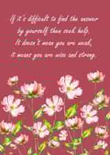 Well-being and seek help card created by preeta varkey