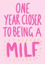 Milf birthday card created by Phoebe Harris