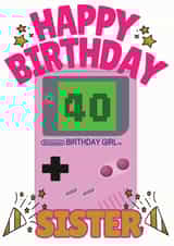 Nintendo 40th Birthday girl Card created by ShortRound888
