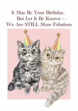 Fabulous Cats Birthday Card created by Holly.Ruanne.Draws