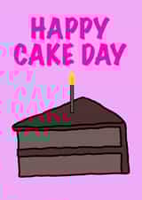 Happy Cake Day birthday card created by Jennifer Claire Design