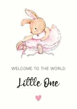 Welcome to the world little bunny new baby card created by The Little Lion Co 
