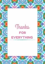 Funky Thanks for Everything card created by Emily Kate