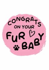 Congrats on your fur baby created by Rambos Packed