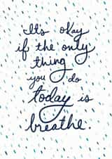 Breathe Thinking Of You Card created by Redback Cards