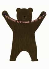 Big Hugs Thinking Of You Card 1001 created by Redback Cards