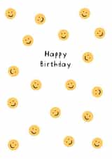Happy Birthday Ditsy Smiley Faces created by Paper Pals
