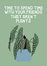 Time to spend time with your friends that aren't plants  created by Ellen Cawley