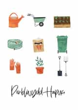 Welsh Gardening Birthday Card created by Ruby and Ophelia