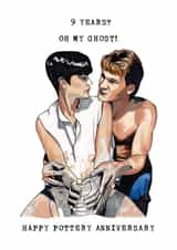 Movie Inspired 9th Anniversary Card - Pottery - Oh My Ghost! created by Panda and the Prince