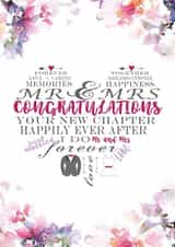 Mr & Mrs Wedding card created by rdlinnovation