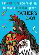 Clucking Great Father’s Day card created by Sunny and Pea